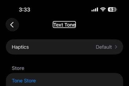 Text tone settings on iPhone