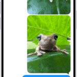 A Messages conversation with an audio message.