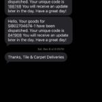 A message conversation on iPhone