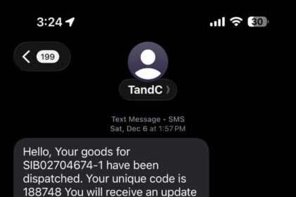 A message conversation on iPhone