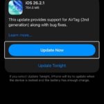 In Settings on iPhone, tap Update Now"