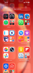 The App Library on iPhone