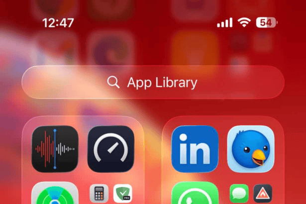 The App Library on iPhone