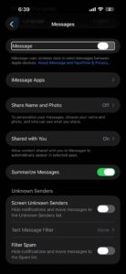 Turn iMessage off to fix Waiting for Activation on iPhone