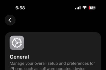 In Settings on iPhone, tap "Software Update"