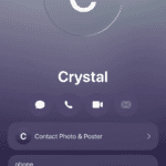 Tap on Edit button in the contact card