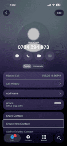 Tap Create New Contact button