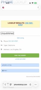Use Free Reverse Phone Number Lookup to find out who called me from this phone number