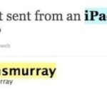 Alan Murray tweet from the iPad