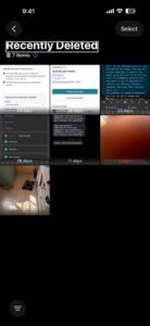 Recover deleted photos on iPhone from recently deleted folder in photos