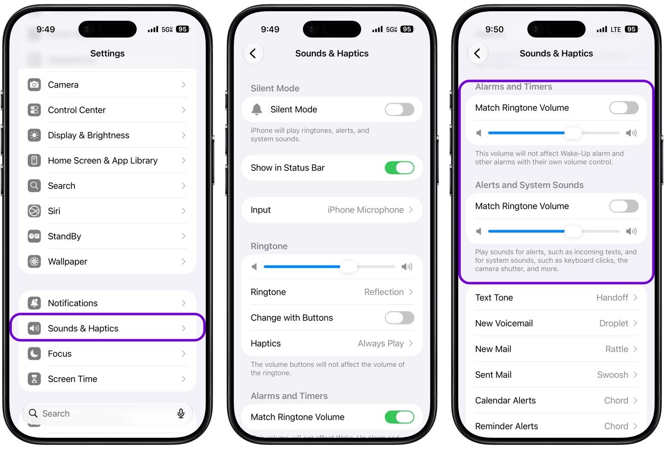 iPhone alarm settings iOS 27