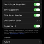 Block pop-ups settings in Safari settings for iPhone