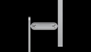 Studio Display XDR mounted on the tilt- and height-adjustable stand, shown from the side to highlight the counterbalancing arm