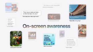 Siri AI On screen awareness