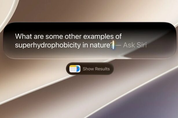 Ask Siri AI prompt on the screen