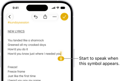The onscreen keyboard is open in the Mail app. The Dictation button in the bottom-right corner of the screen is selected and the Dictation button appears below the insertion point in the text field.
