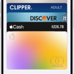 The Wallet screen, showing multiple cards and passes.