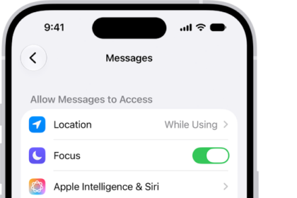 The Messages settings pane with iMessage turned on.
