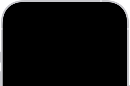 The iPhone screen with Reachability activated. The top of the screen has moved down so it’s within easy reach of your thumb.