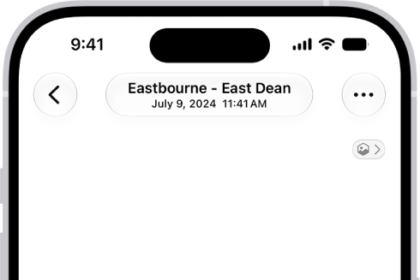 A photo is open in the Photos app library. At the bottom of the screen, the Info button displays an icon indicating that Visual Look Up information is available.