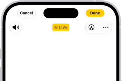 A Live Photo is open in the Photos app. Beneath the photo is the frame viewer with the Make Key Photo button active. On either end of the frame viewer are two arrows that allow you to trim the Live Photo. At the bottom of the screen are the Live, Adjust, Filters, and Crop buttons. The Live button is selected.