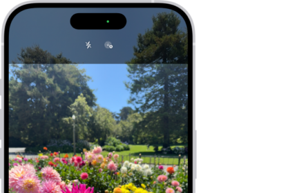 Camera is open in Photo mode. The Camera Controls button is in the top-right corner. The Photo and Video Viewer button is in the bottom-left corner. The Take Picture button is at the bottom center, and the Camera Chooser Back-Facing button is in the bottom-right corner.