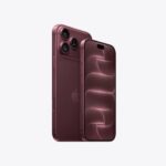 iPhone 18 Pro and iPhone 18 Pro Ma iPhone 18 Pro, back exterior, burgundy color (dark red)