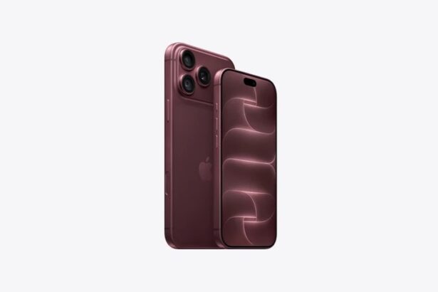 iPhone 18 Pro and iPhone 18 Pro Ma iPhone 18 Pro, back exterior, burgundy color (dark red)