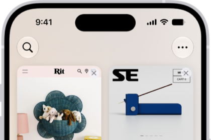 Previews of open tabs are visible on the screen. At the bottom left of the screen, the New Tab button is selected, revealing a list of recently closed tabs.