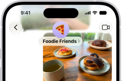 A conversation using iMessage.