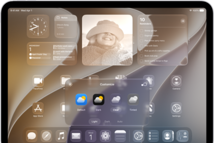 The iPad Home Screen with clear app icons.