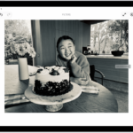 The Edit screen in the Photos app with a photo in the center. On the left side of the screen are the Adjust, Filters, and Crop buttons; Filters is selected. On the right side of the screen are the filter options and a slider to adjust the level of the filter effect.