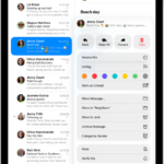 An open email. The menu with options for adding or removing a flag is shown on the right.