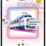 The Image Wand window showing a created image of a train.