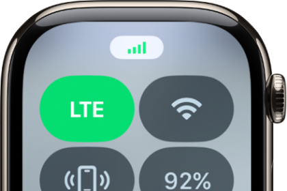 Control Center with the Cellular button at the top left.