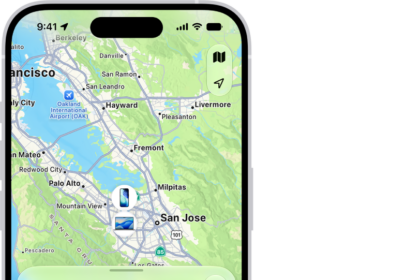 The Find My screen open to the Devices list. There are two devices in the Devices list: Danny's iPhone and Danny's iPad. Their locations are shown on a map.