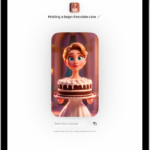 The Image Playground app window showing a created image of a person dressed as a superhero.