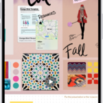 An iPhone with the Freeform app open, showing a sticky note with feedback from another person.
