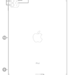 The back view of iPad Pro with callouts to the rear cameras and flash at the top left, Smart Connector and USB-C connector at the bottom center, the SIM tray (Wi-Fi + Cellular) at the bottom left, and the magnetic connector for Apple Pencil on the left.