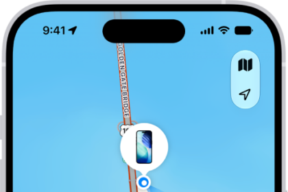 The Find My screen showing two devices at home.