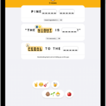 An Emoji Game puzzle in the News app.