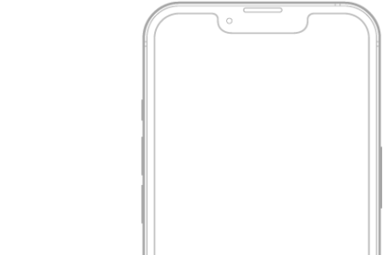 A SIM being inserted into the tray on iPhone; the angled corner is in the upper left.