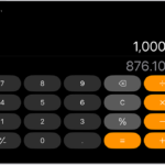 The basic calculator with a currency conversion.