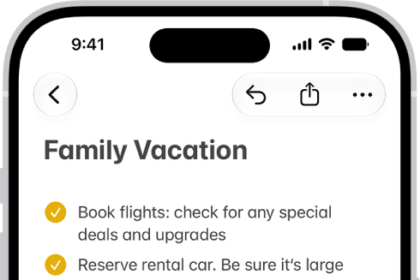 A document is open in the Notes app. The onscreen keyboard is in the bottom half of the screen. Selected text is lifted within the document to be moved to a new location.