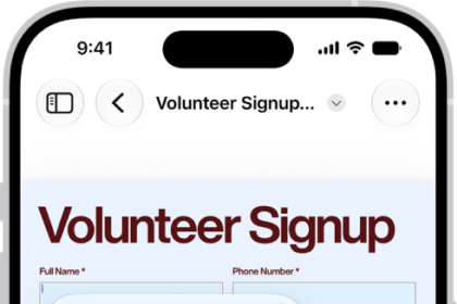 A fillable PDF form showing an AutoFill suggestion for the name and phone fields.