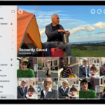 The Recently Saved collection is open in the Photos app, showing photos and videos.