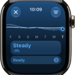 A screen in the Activity app showing a training load estimation.