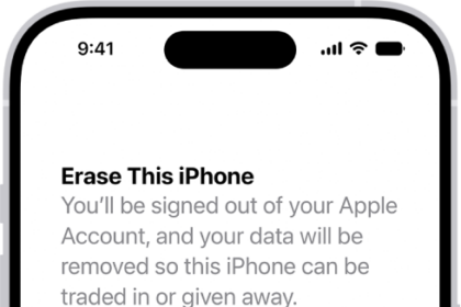 The Erase This iPhone screen.