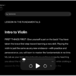 The Accessibility Reader screen showing content from Files in white text on a black background.