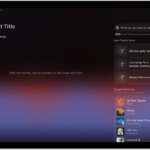 Playlist Playground open in Apple Music, showing the title field, the Add Songs button, and a search field with playlist suggestions below it.